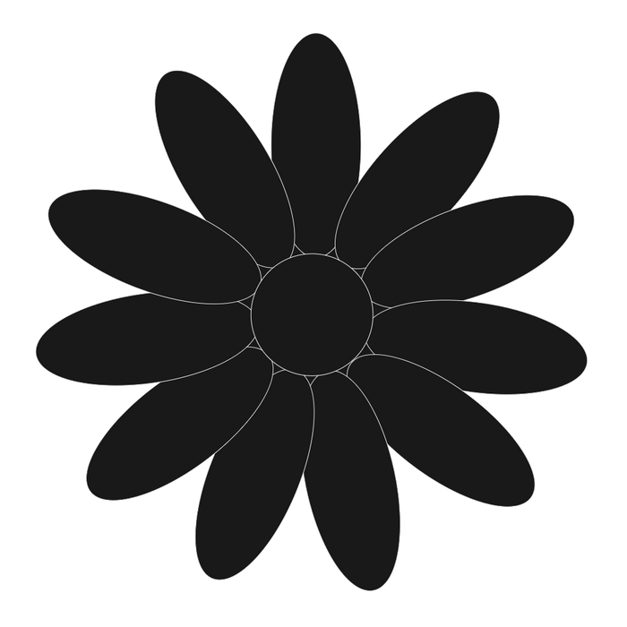 black flowerpaste