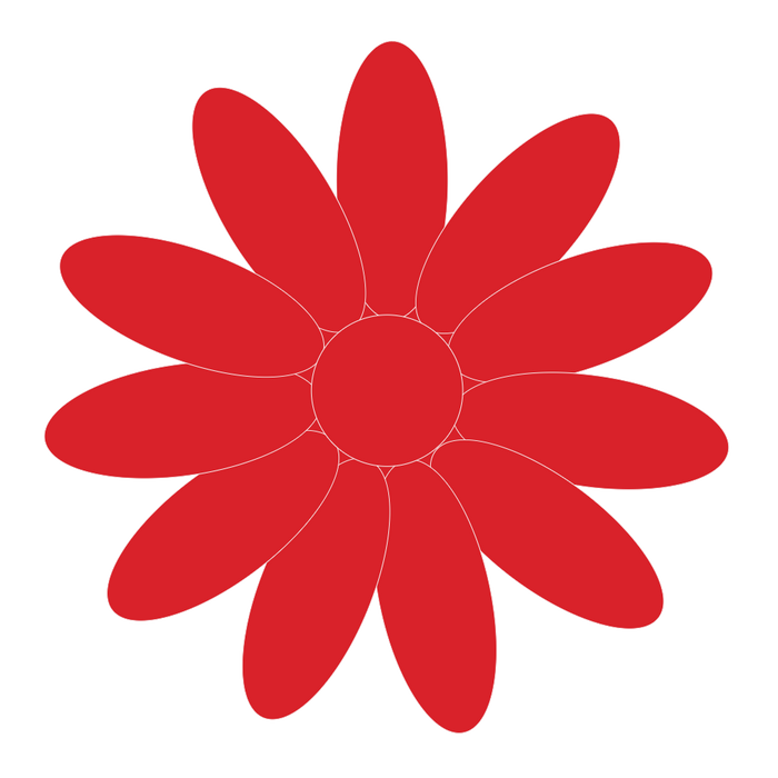 red poinsettia flowerpaste