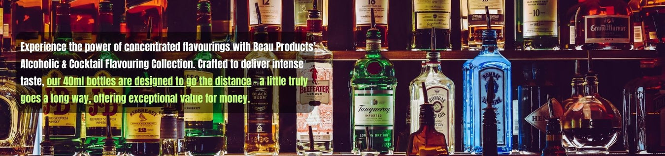 Alcoholic & Cocktail Flavourings By Beau products