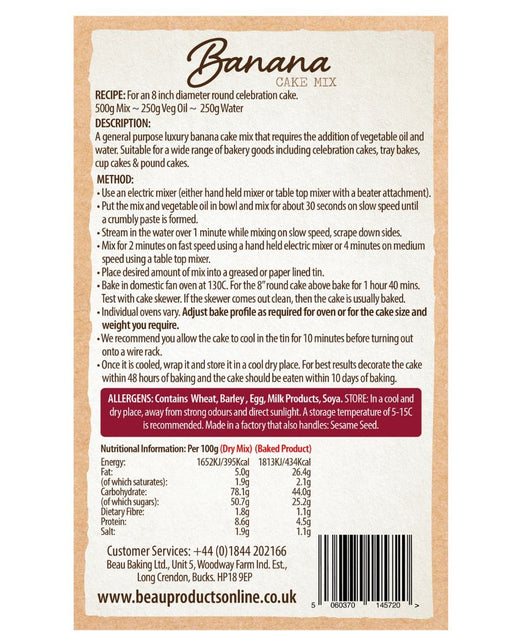 Banana Cake Mix