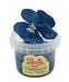 Handmade cornflower blue flower created with Beau flowerpaste