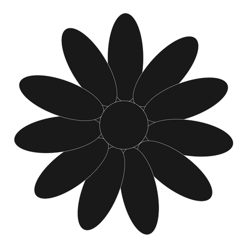 black flowerpaste