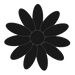 black flowerpaste