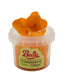 Handmade orange sorbet flower created with Beau flowerpaste